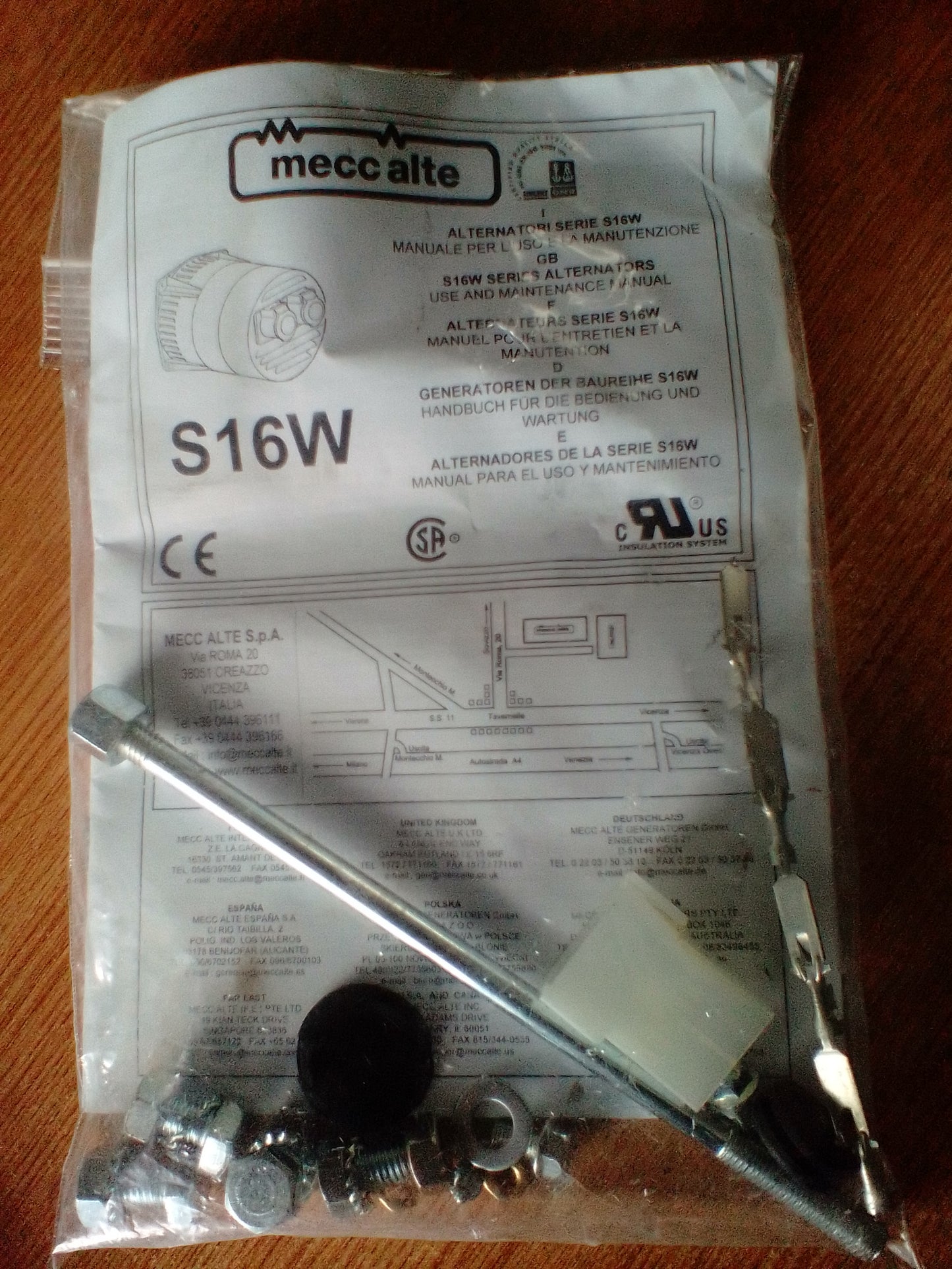 Meccalte Alternator S16W 105/2 50Hz 3000W