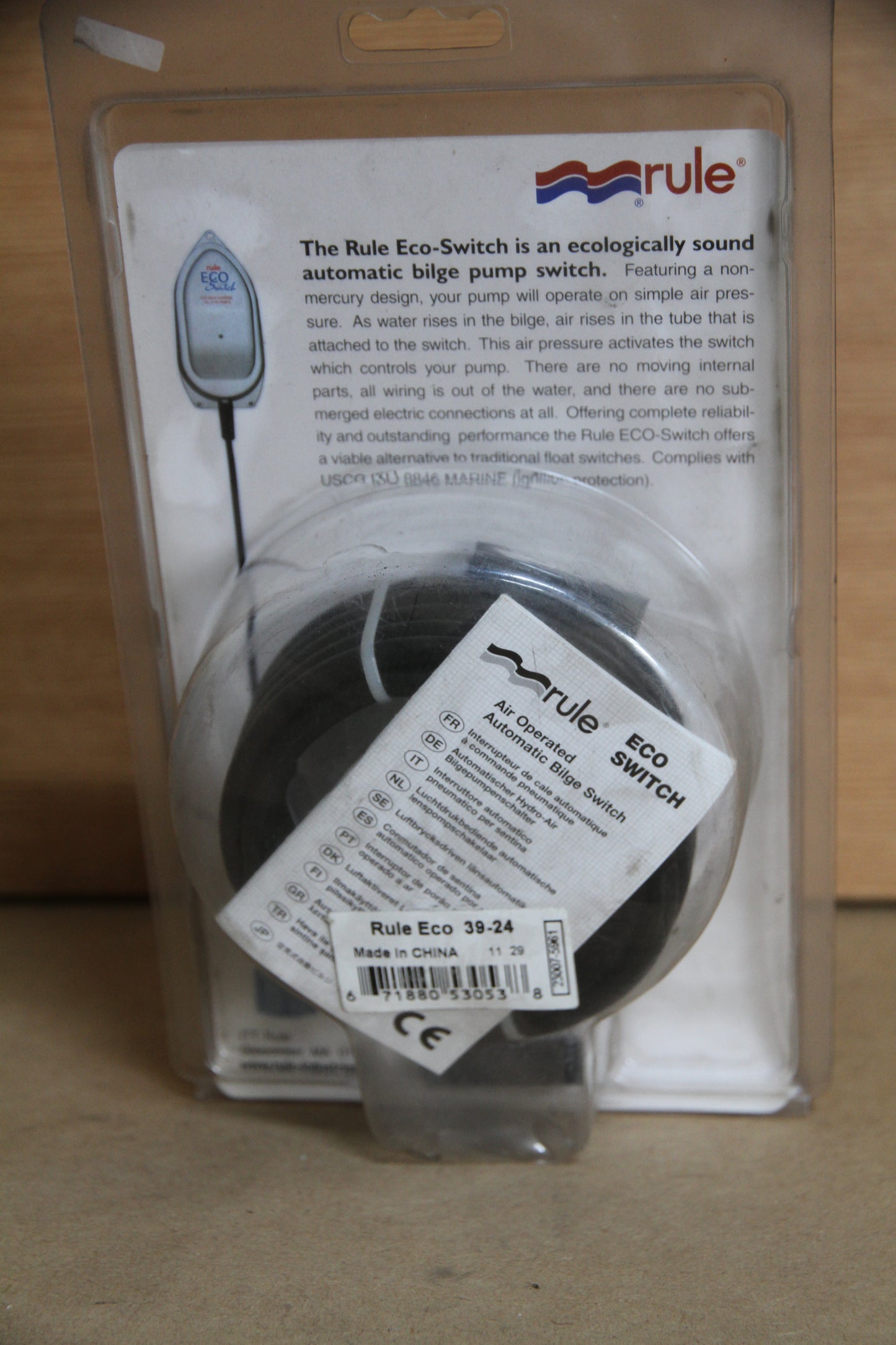 Bilge Pump Control Switch - Eco Switch. Model 39-24