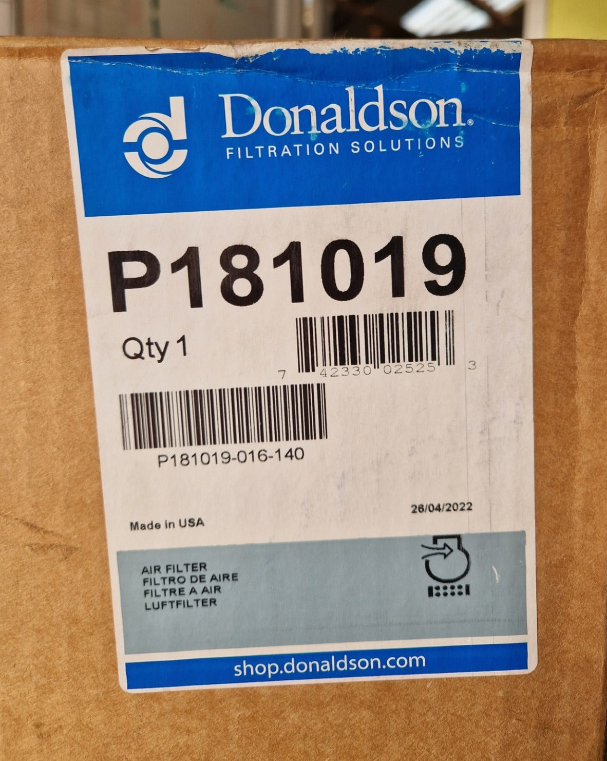 Donaldson Air Filter P181019